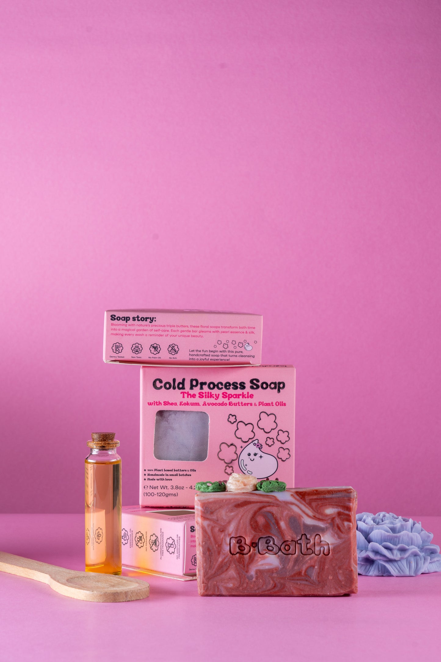 Bbath Cold Process Soap - The Silky Sparkle (6+ Years)