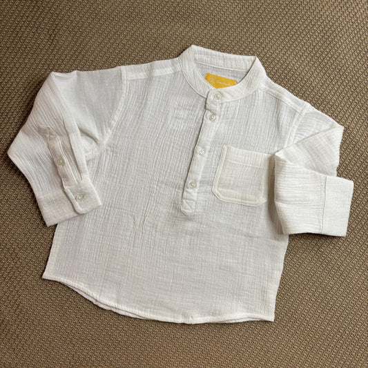 Full Sleeve Muslin Cotton Shirt (0-2 Years)