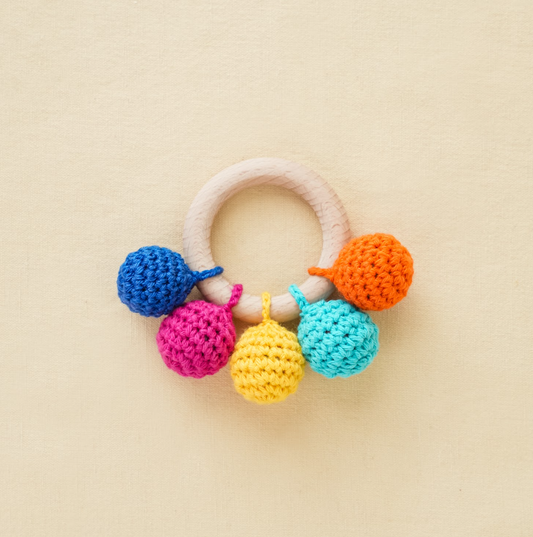 Rainbow Rattle Teether (0-12 Months)