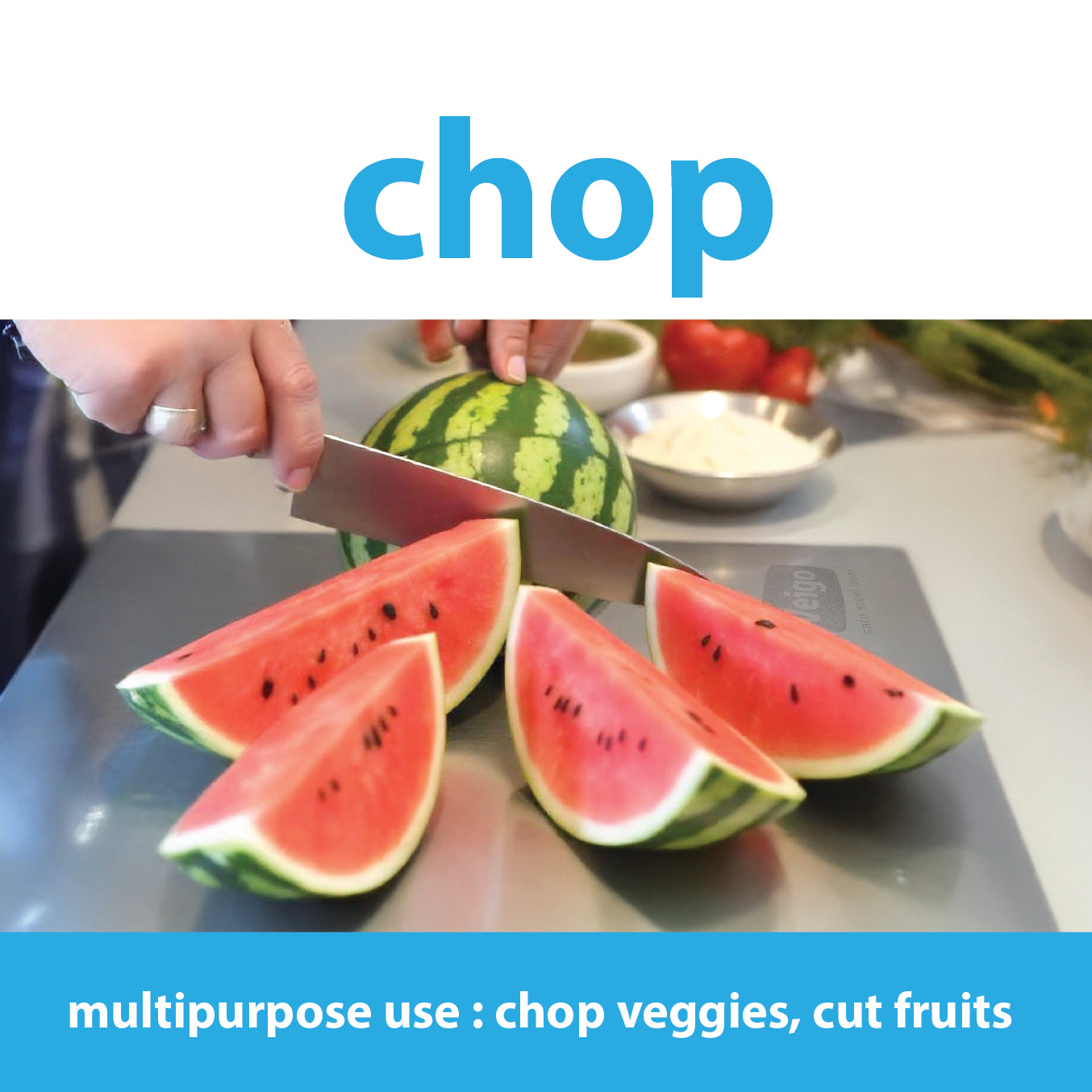 Veigo Houseware Steel Chopping Board (All Ages)