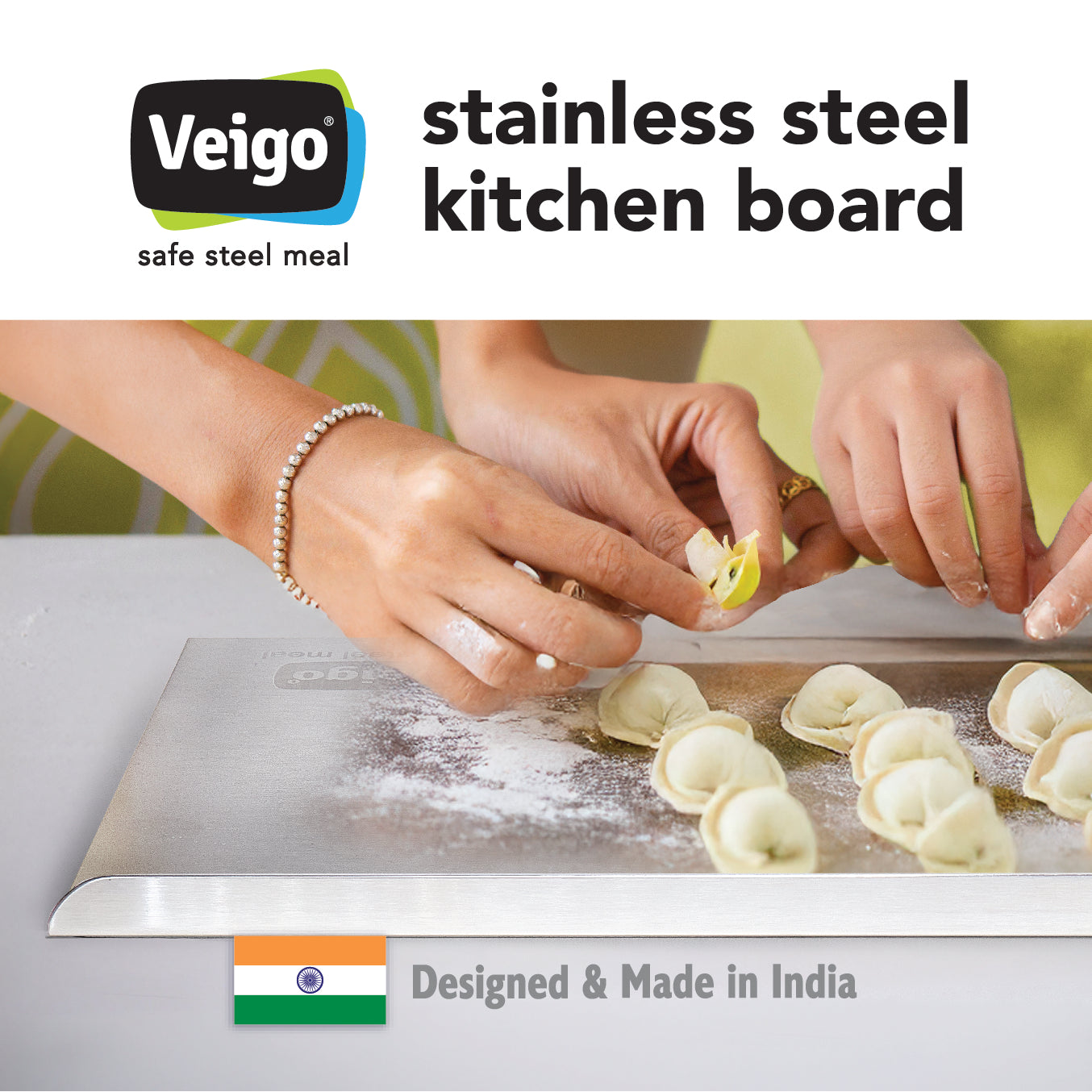 Veigo Houseware Steel Chopping Board (All Ages)