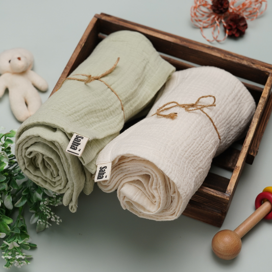 Sleepy Sprout Nest: Unisex Baby Swaddle (Set of 2) (0-6 Months)