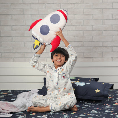 To the Moon And Back Night Suit (White) (1-11 Years)