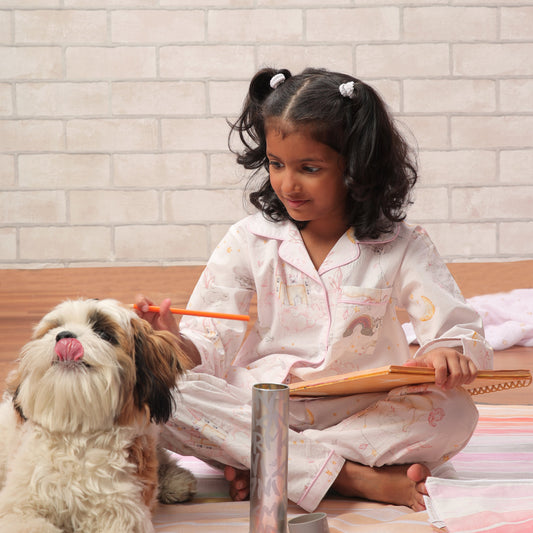 Dream a Little Dream Night Suit (Pink) (1-11 Years)