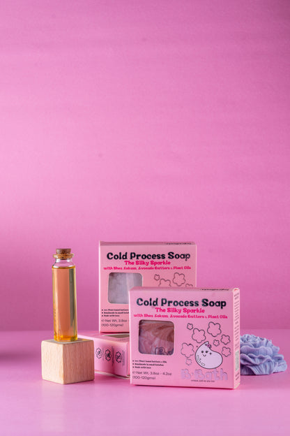 Bbath Cold Process Soap - The Silky Sparkle (6+ Years)