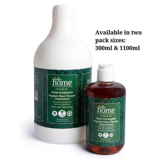 Rustic Art Organic Neem Eucalyptus Floor Cleaner Concentrate 1100g (All Ages)