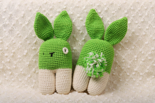 Crochet Rattle for Babies | Bubblegum Rattle - Bombay Toy Company