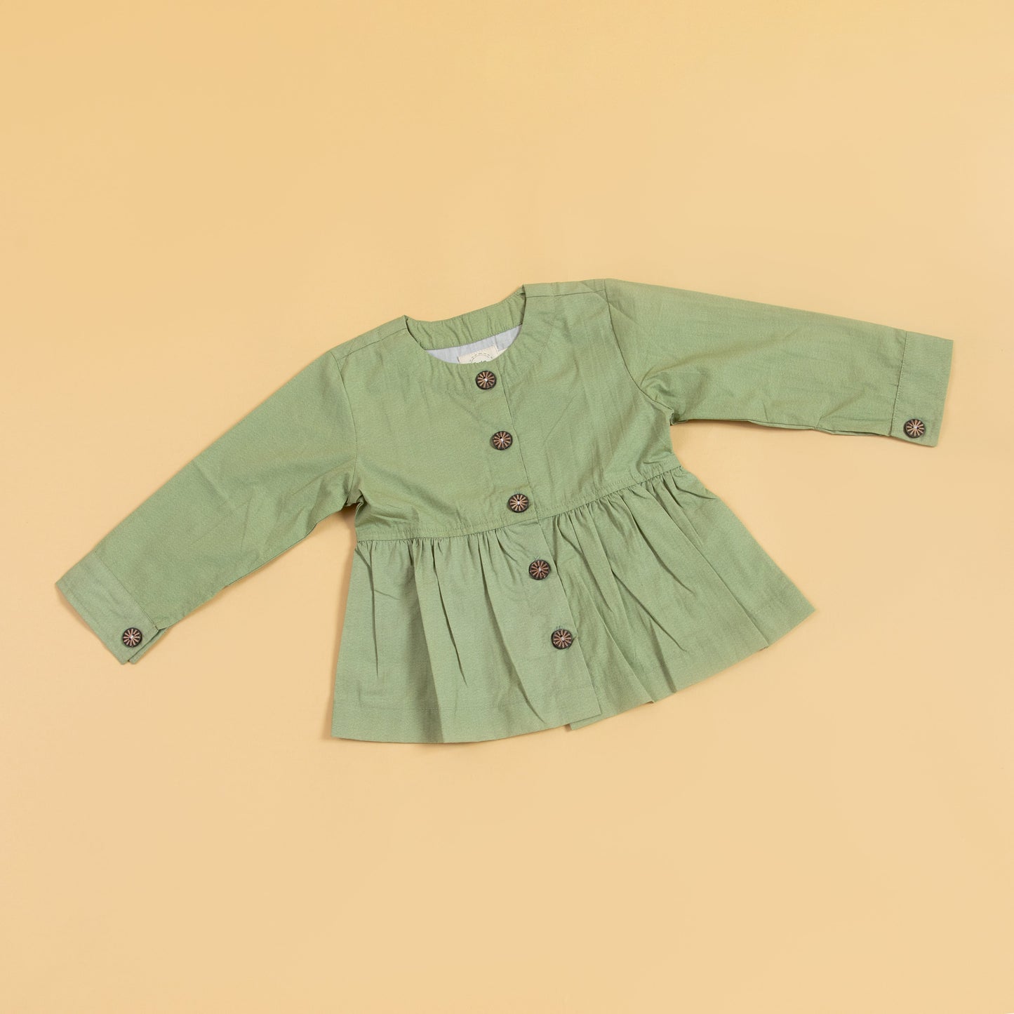 Olive Peplum Set (1-10 Years)