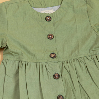 Olive Peplum Set (1-10 Years)