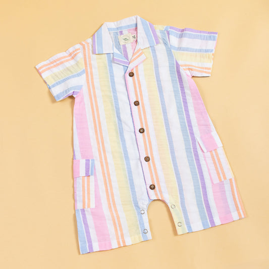 Rainbow Ribbons Playsuit Romper (0-2 Years)