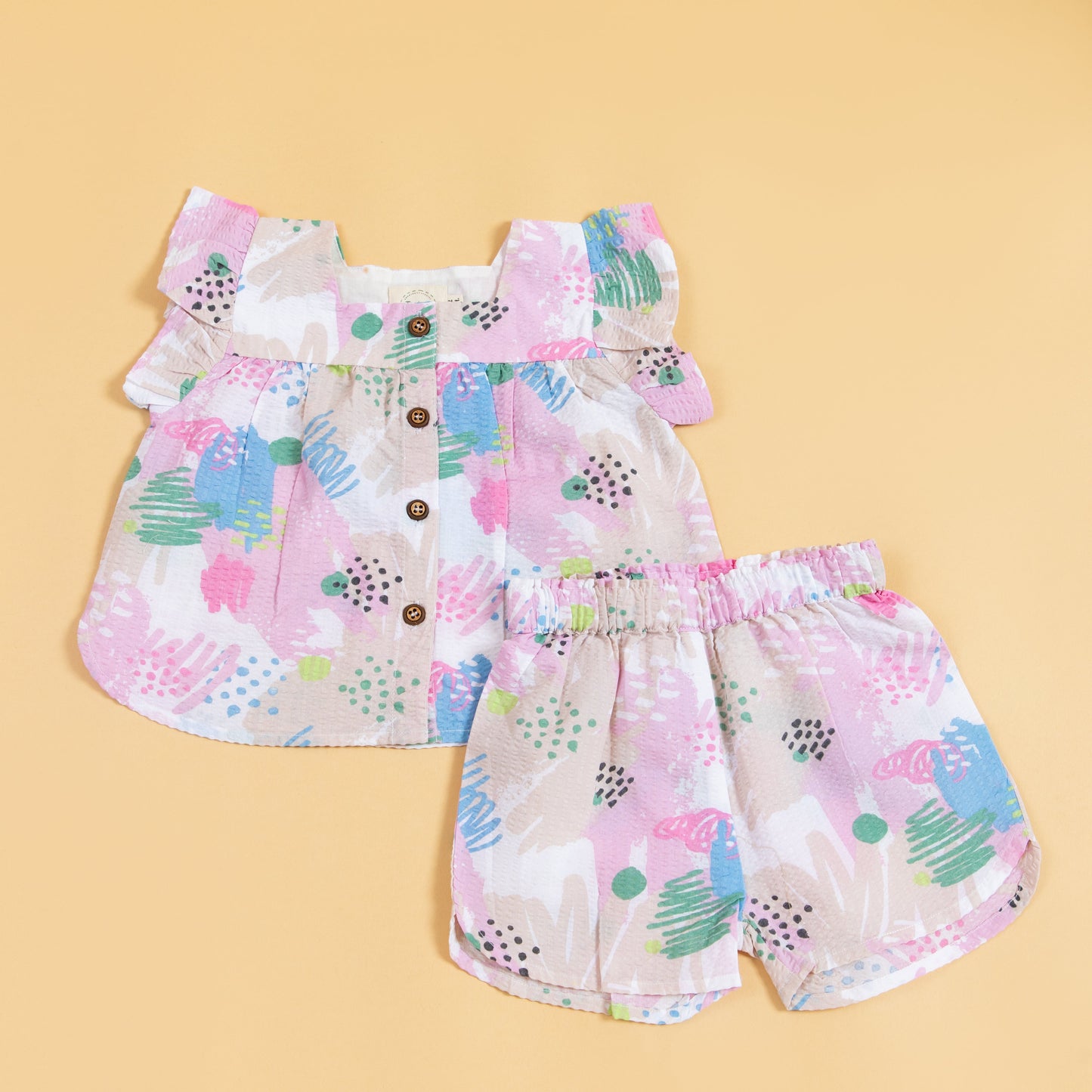 Crayon Adventures Pastel Relaxed Co-ord Set (0-5 Years)