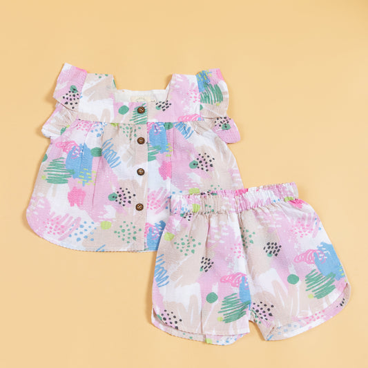 Crayon Adventures Pastel Relaxed Co-ord Set (0-5 Years)