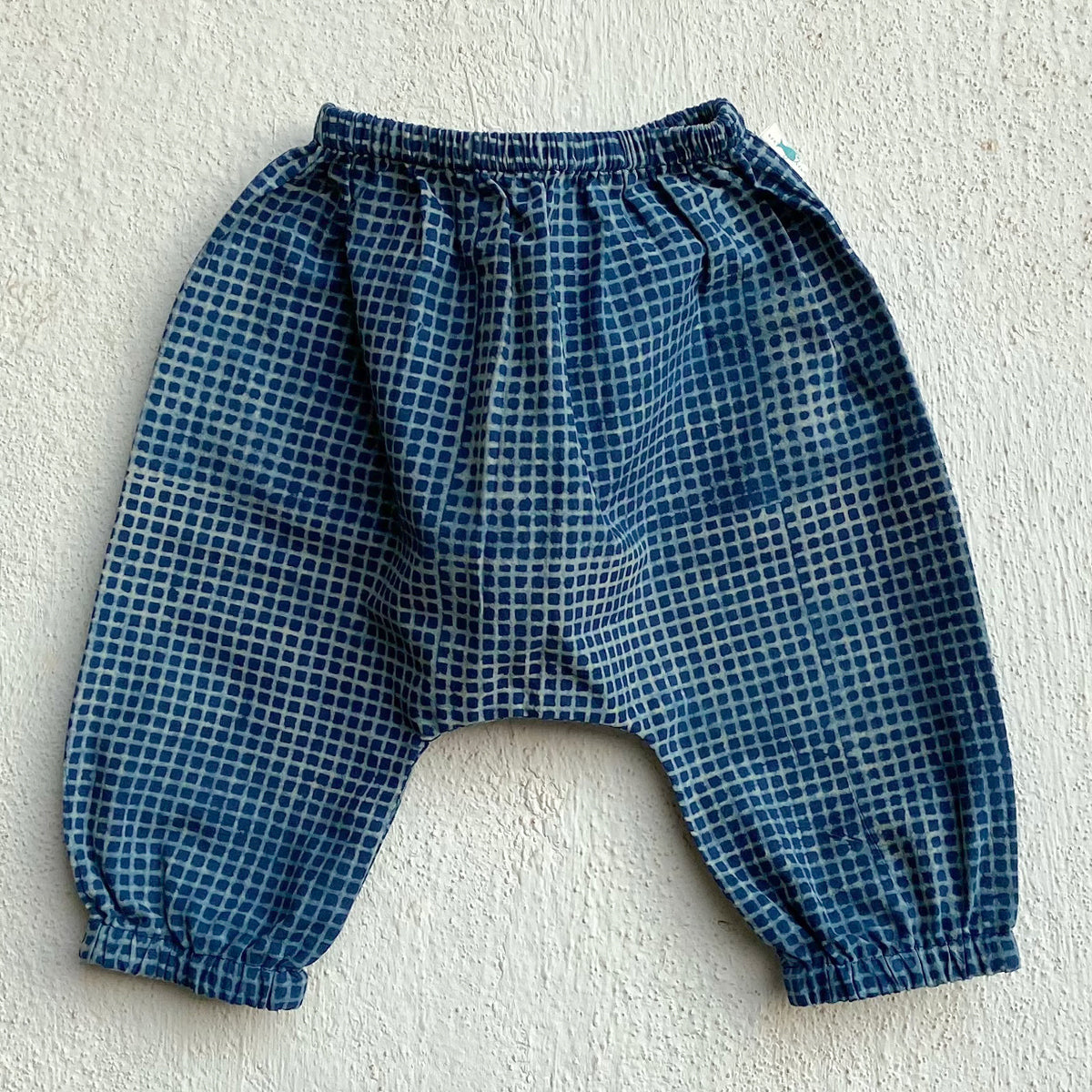 Organic Indigo Check Kurta + Matching Pants (6 Months - 7 Years)