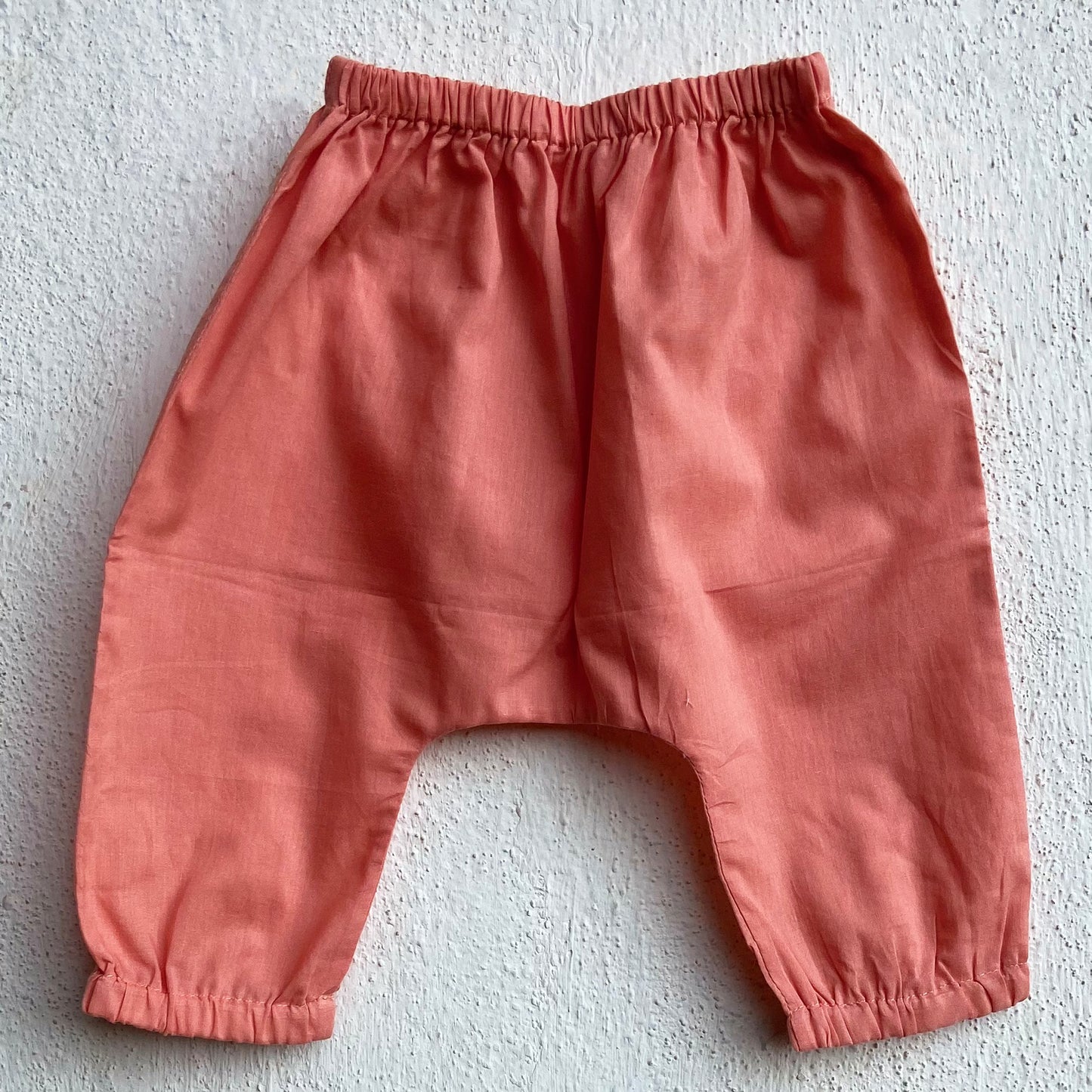 Organic Koi Peach Jhabla With Peach Pants (0-5 Years)