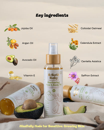 Bbath Nurturing Face & Body Oil (All Ages)