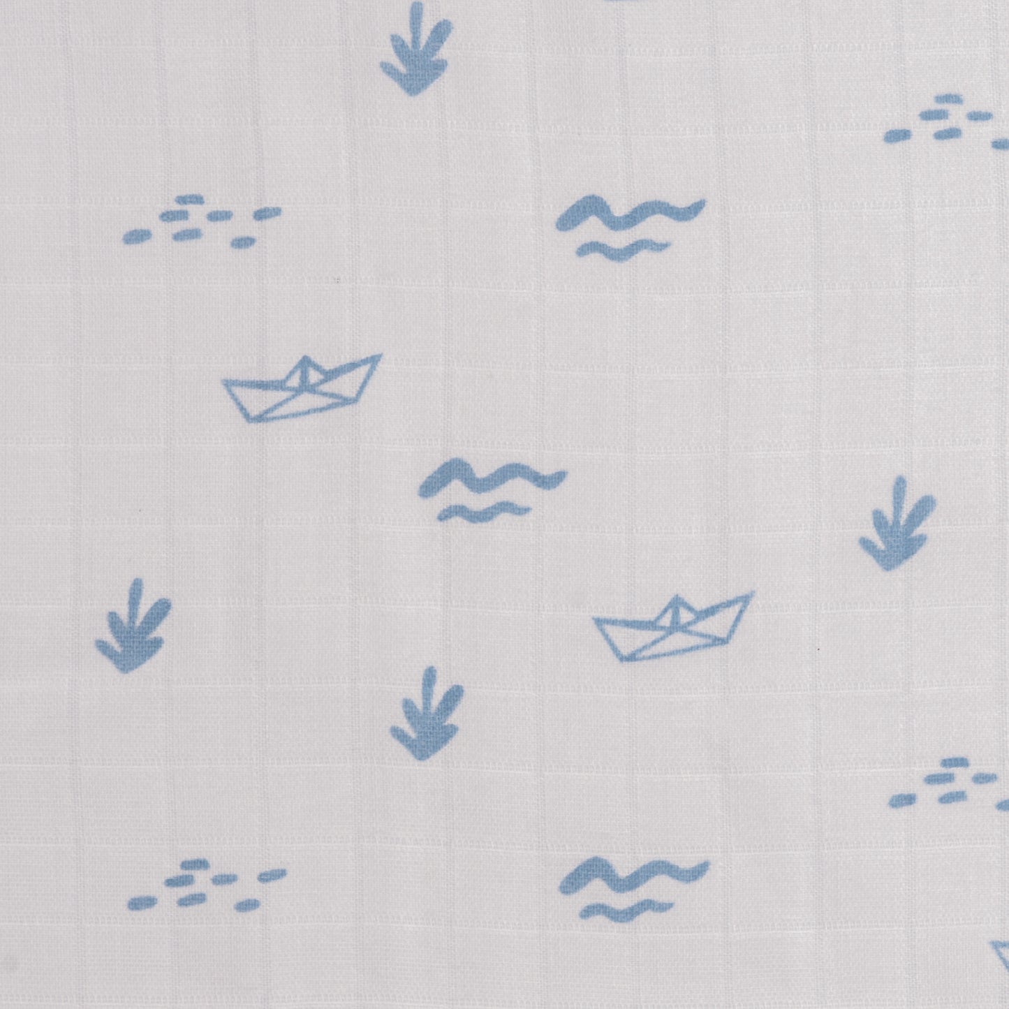 Organic Muslin Swaddles (Set of 3) – Boat (0-6 Months)