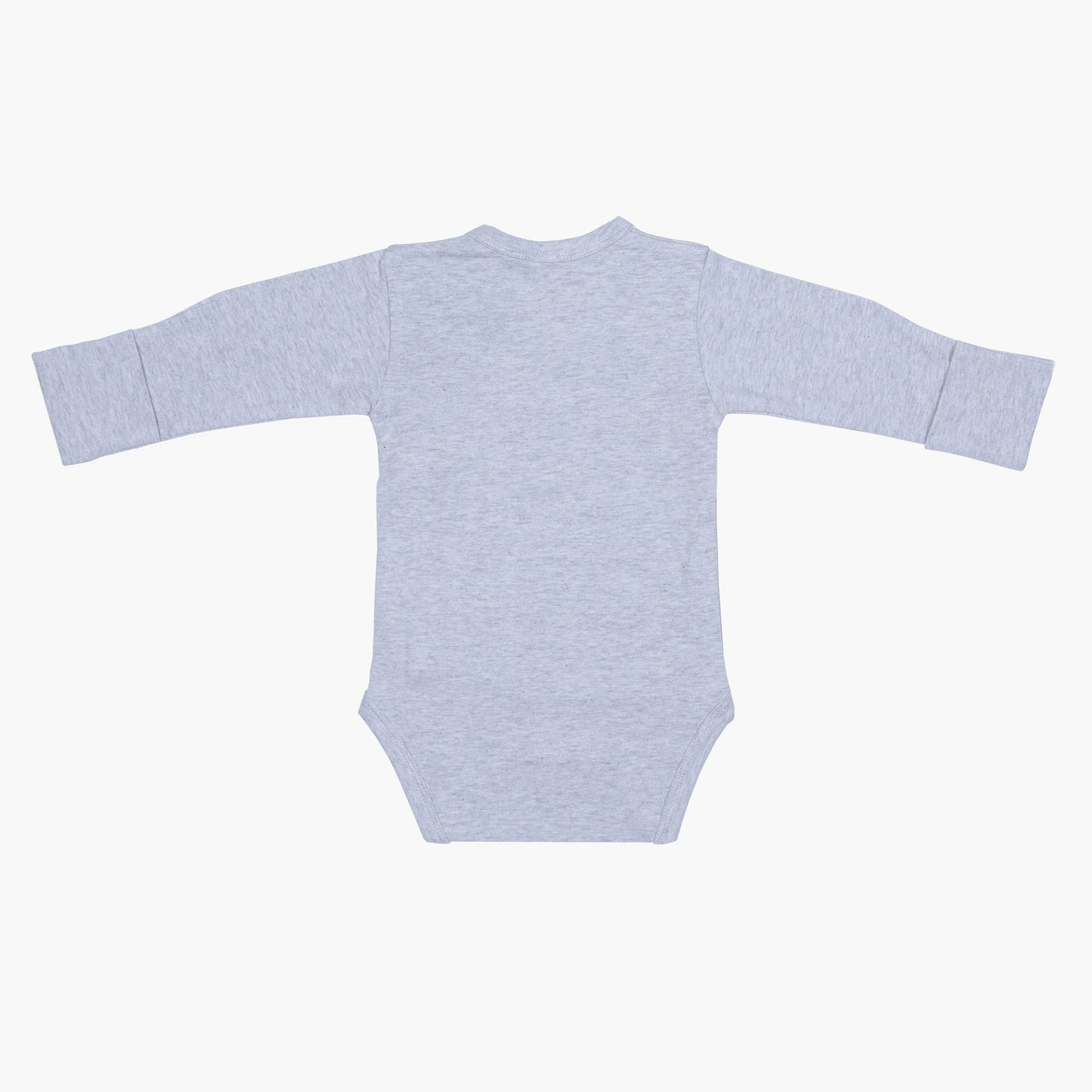 Long Sleeve Kimono Bodysuit - Grey Heather (3-6 Months)