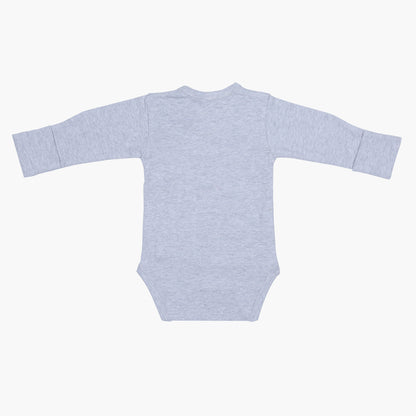 Long Sleeve Kimono Bodysuit - Grey Heather (3-6 Months)