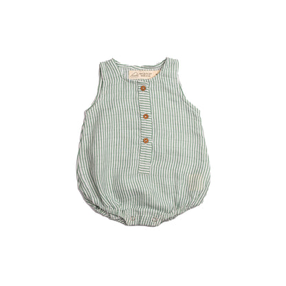 Organic Muslin Baby Romper (Pack of 3) – Palm (0-6 Months)