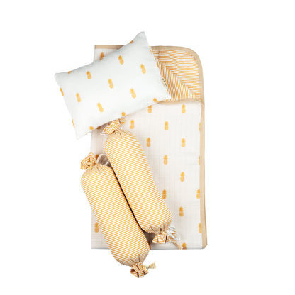 Mini Cot Set – Pineapple (0-12 Months)