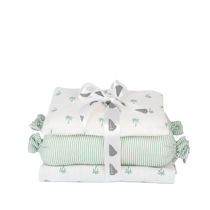 Mini Cot Set – Palm (0-12 Months)