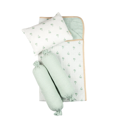 Mini Cot Set – Palm (0-12 Months)