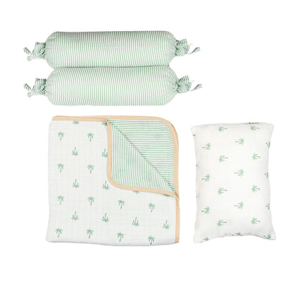 Mini Cot Set – Palm (0-12 Months)