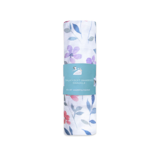Bamboo Muslin Swaddle - Wildflower (0-6 Months)