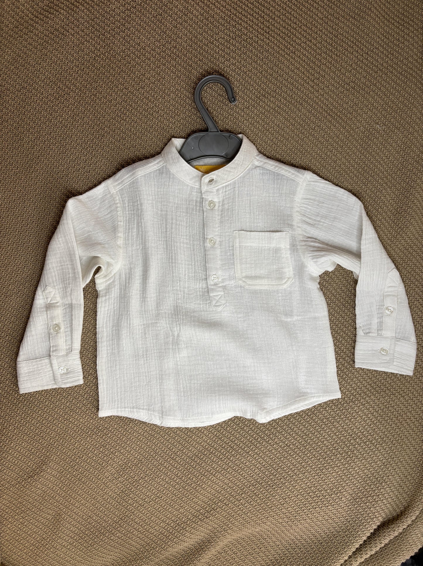 Full Sleeve Muslin Cotton Shirt (0-2 Years)