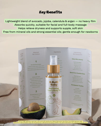 Bbath Nurturing Face & Body Oil (All Ages)