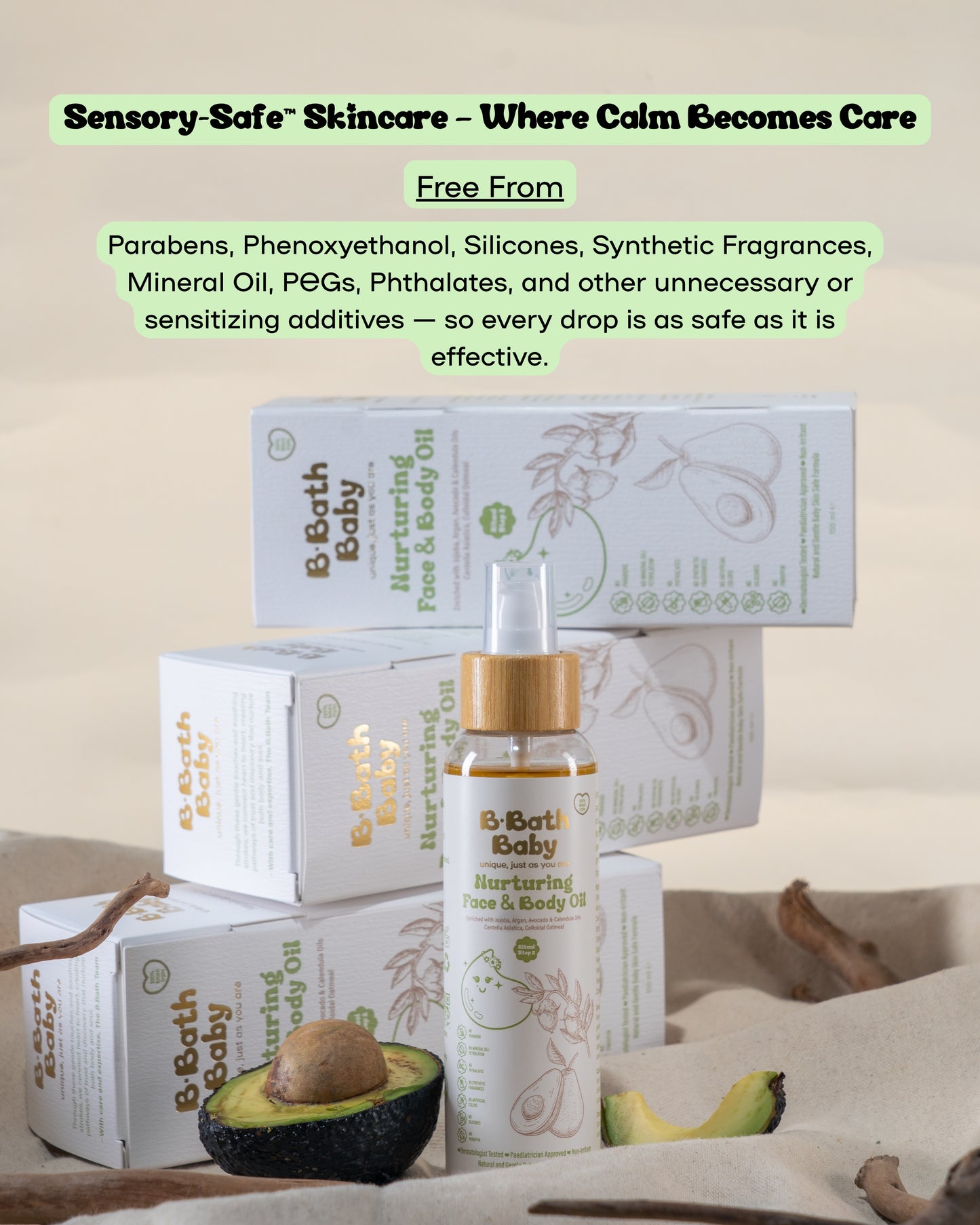 Bbath Nurturing Face & Body Oil (All Ages)