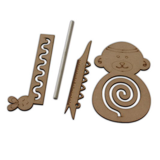 Taali Stationery Stencil Set - Set of 4 Stencils (PACK OF 2 SET) (3+ Years)