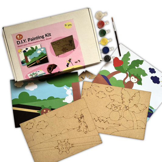 Taali DIY Painting Kit - Panchtantra Story Painting (3+ Years)