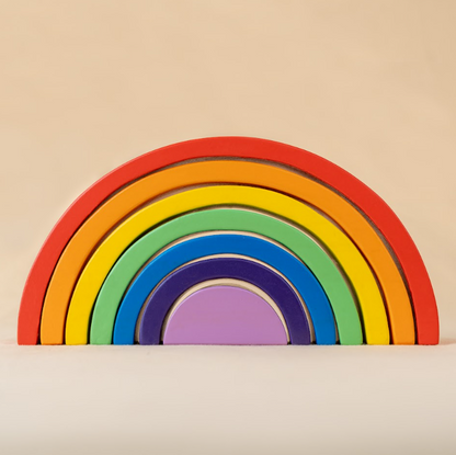 Rainbow Wooden Stacker Toy (6 Months+)