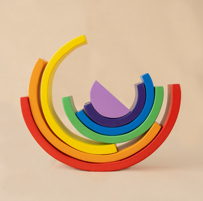 Rainbow Wooden Stacker Toy (6 Months+)
