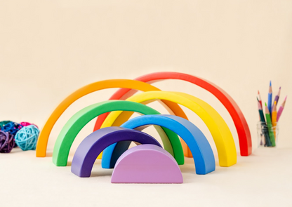 Rainbow Wooden Stacker Toy (6 Months+)