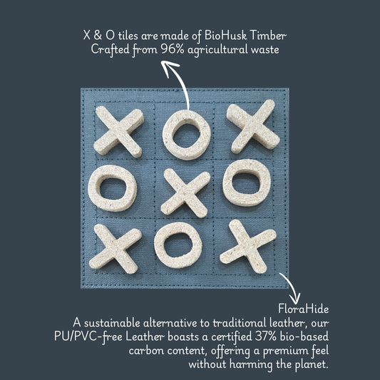 Tic Tac Toe Game – Crafted from Biohusk Timber (All Ages)