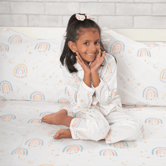 Ooh La Llama - Glow in The Dark Night Suit (White) (1-11 Years)