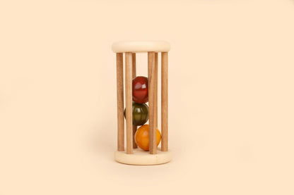 Wooden Rolling Rattle for Babies | Rattle - Bombay Toy Company