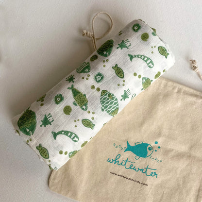 ORGANIC KOI MINT SWADDLE (0-18 Months)