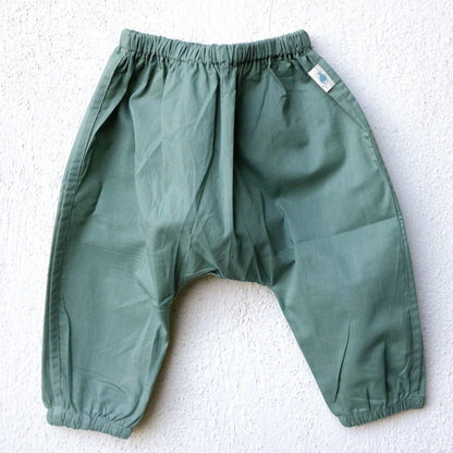 Organic Essential White Angrakha Top + Mint Pants (0-6 Months)