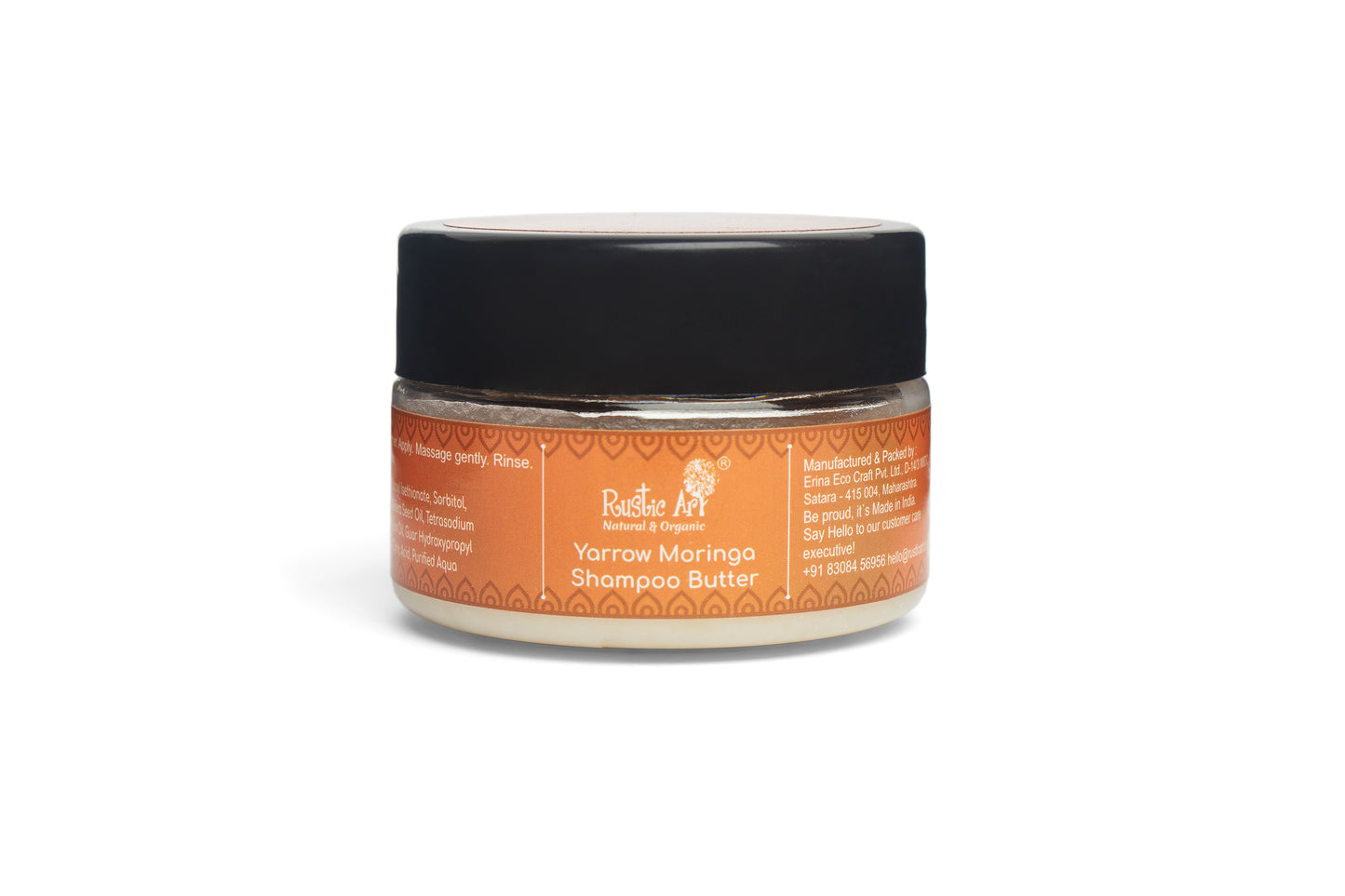 Rustic Art Yarrow Moringa Shampoo Butter for Babies & Kids 50 g (All Ages)
