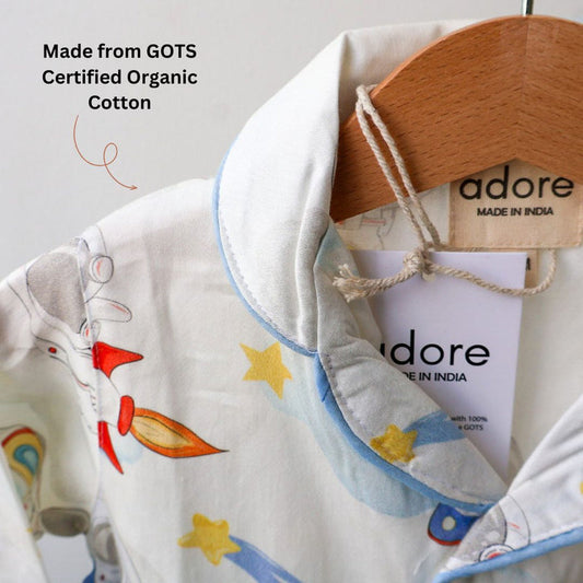 Tiny Galaxy Organic Cotton Night Suit (6 Months – 4 Years)