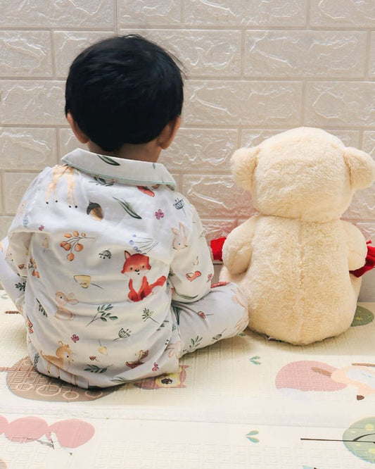 Enchanted Forest Organic Cotton Night Suit (6 Months – 4 Years)