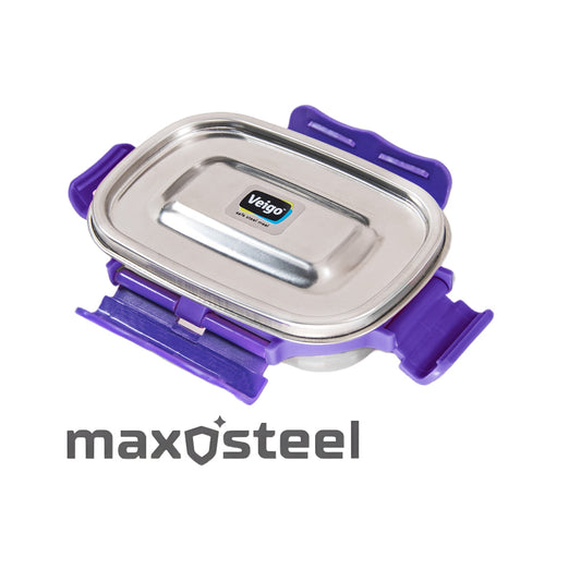 Veigo SMALL Stainless Steel Airtight & Leakproof Condiment Box (All Ages)