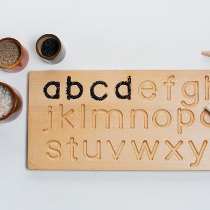 Montessori Educational Toy | Wooden Alphabet Tracing Board - Bombay Toy Company